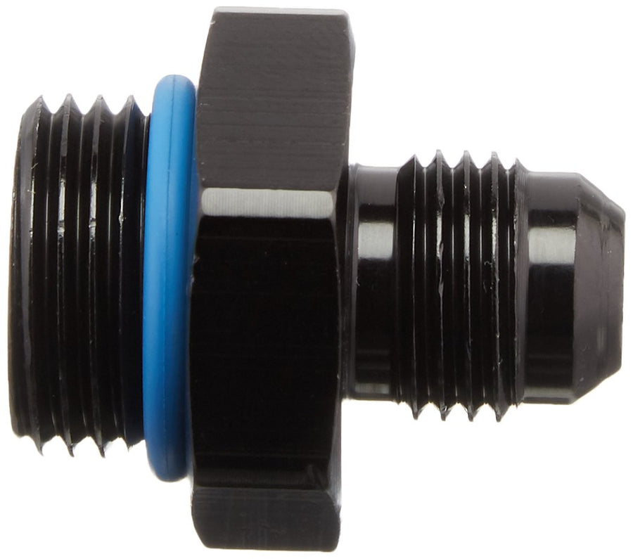 Edelbrock - 670640 /Russell RUS-670640 Black Anodized Aluminum -6AN Dry Sump/Fuel Fitting