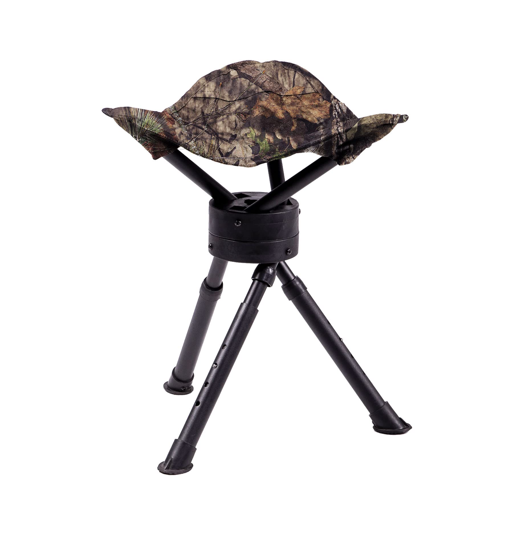Ameristep Lightweight Portable Folding Design Tripod Swivel Hunting Stool, Mossy Oak Break-Up Country
