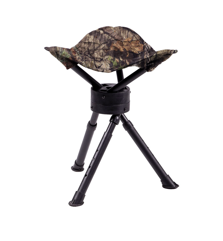 Ameristep Lightweight Portable Folding Design Tripod Swivel Hunting Stool, Mossy Oak Break-Up Country