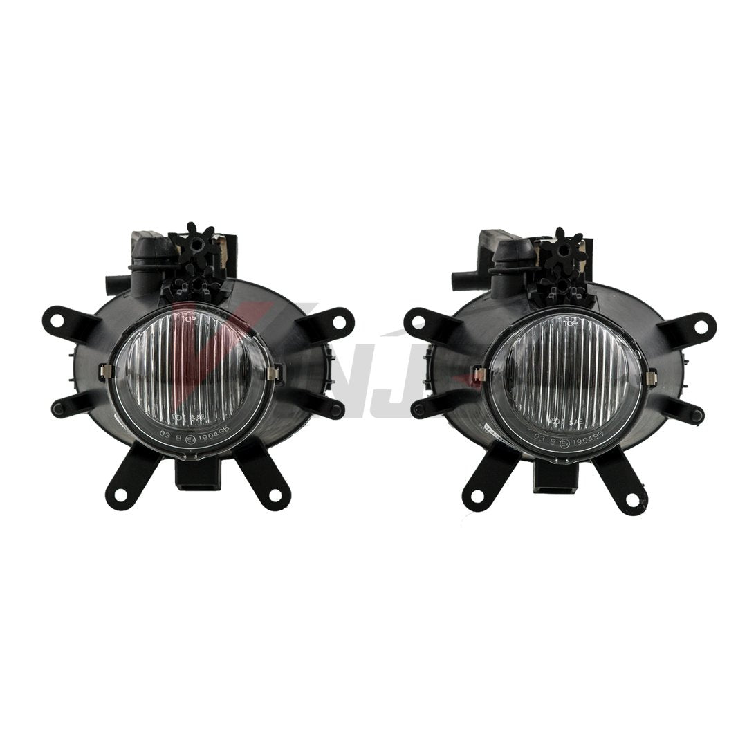 Fog Lights Winjet WJ30-0536-09 Replacement Pair RH LH for 2002-2005 3 Series E46 Sedan Wagon 330i 330Xi 325i 325Xi 325i Wagon 325Xi Wagon W/O MTech - Clear