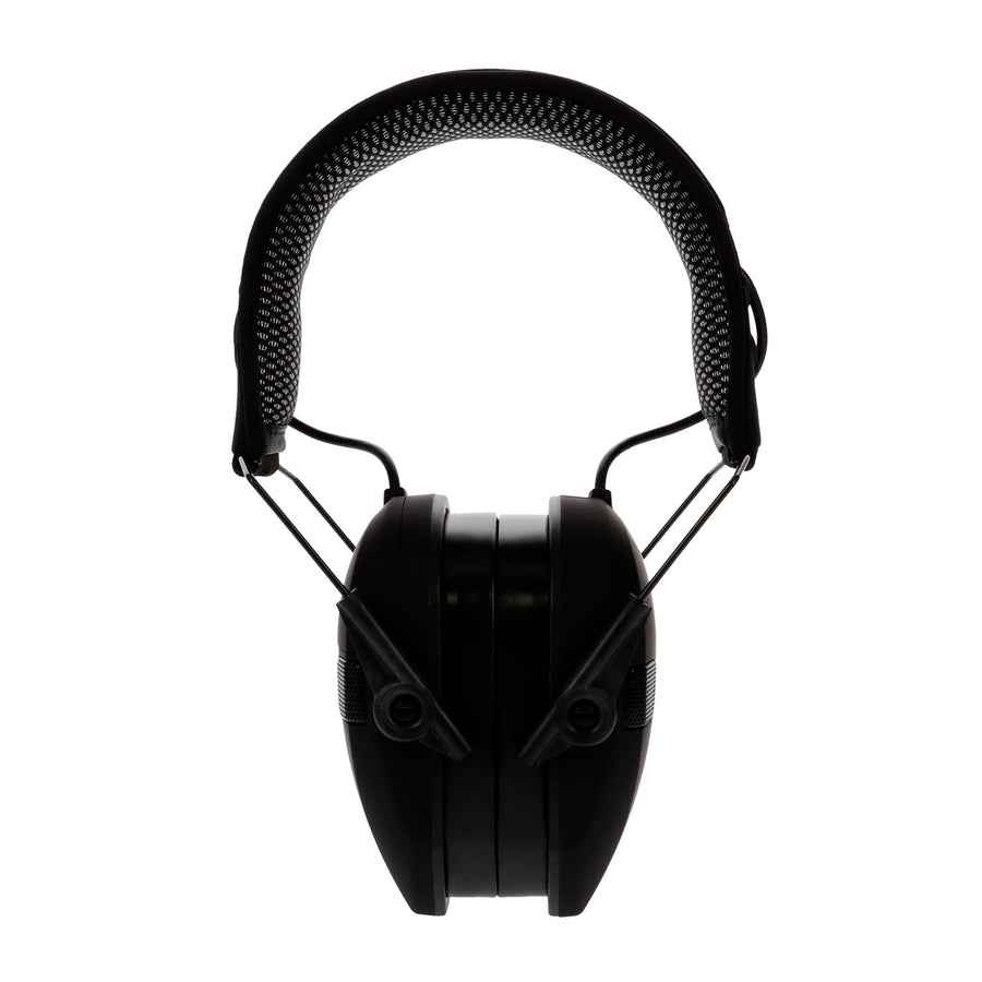 Walker's Digital Razor X-TRM Sound-Enhancing Hunting Gun Range Shooting Hearing Protection Electronic Earmuffs with Gel Earpads & Mesh Headband, 2 AAA Batteries Included, Black