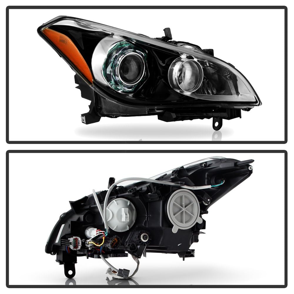 Infiniti M37 11-14 Spyder (OE) Headlight - Low Beam-D2S(Not Included) w/AFS (w/Rear Active Steering; w/Technology Pkg) ; Signal-7440A(Included) - OE Black Right