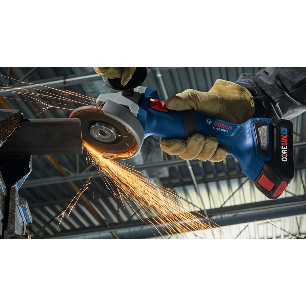 Bosch 18V GWS18V-8N Brushless 4-1/2 In. Angle Grinder with Slide Switch (Bare Tool)