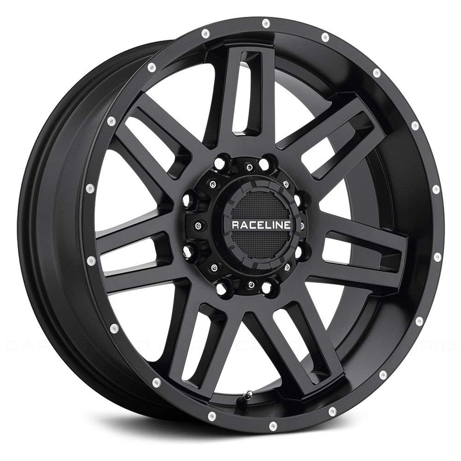 Raceline 931B Wheels INJECTOR Satin Black Wheel (18 x 9. inches /6 x 139 mm, -12 mm Offset)