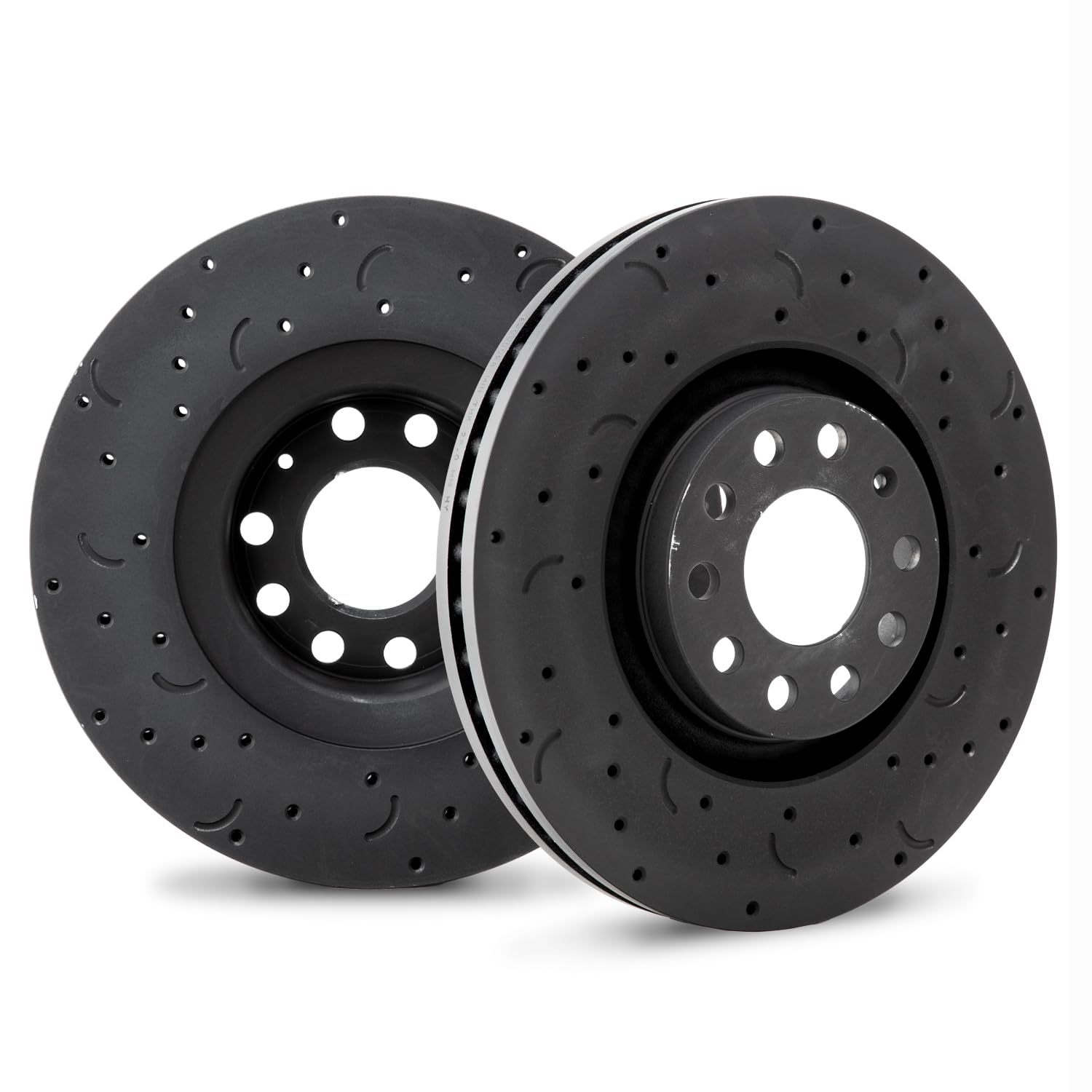 Talon Cross-Drilled and Slotted Vented Rotor, Hawk Performance Brakes, 12.6 in. Diameter, 1.82 in. Height