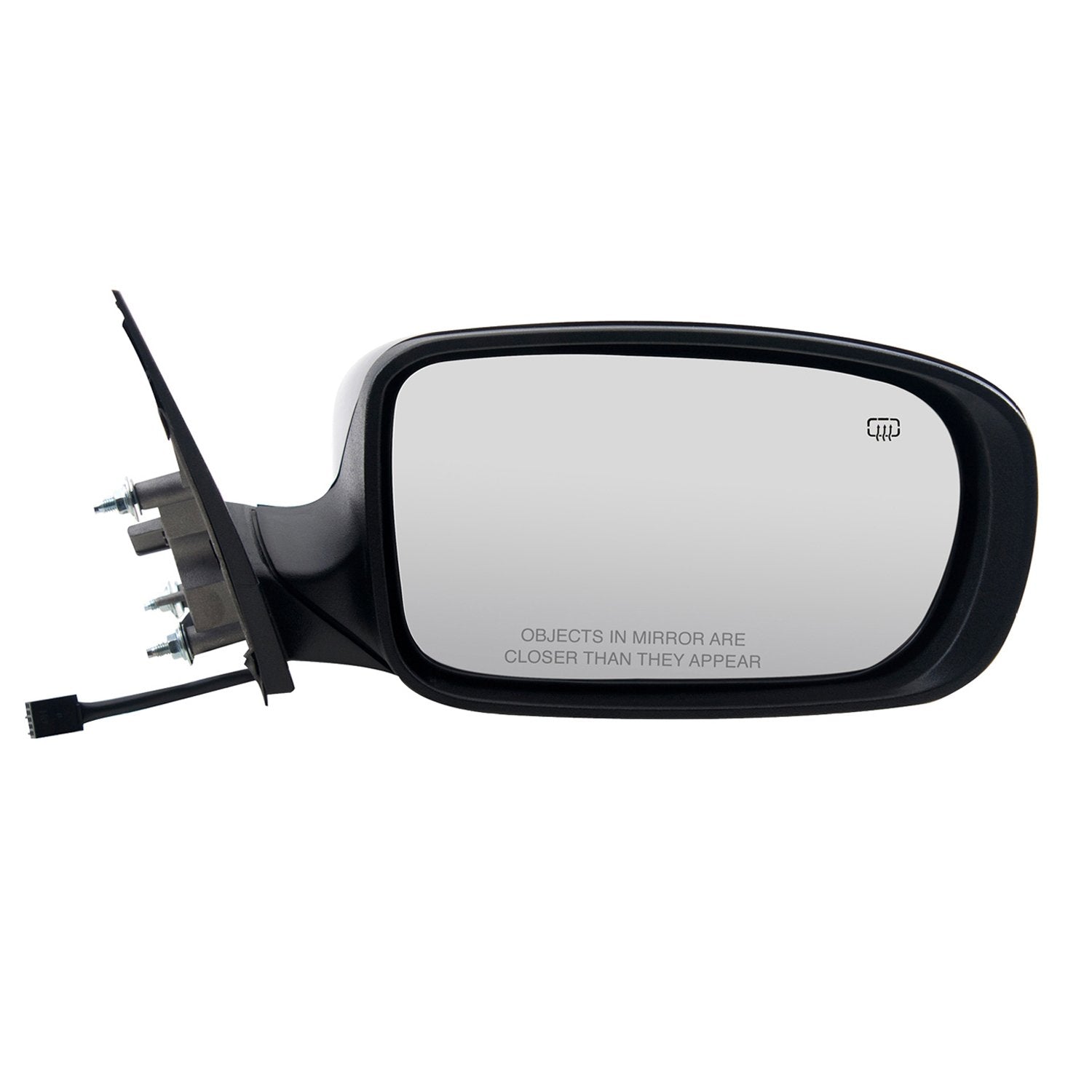 Mirror Passenger Side for Chrysler 300 Sedan, Code GYE, Textured Black w/PTM Cover, w/Memory, Foldaway, Heated Power