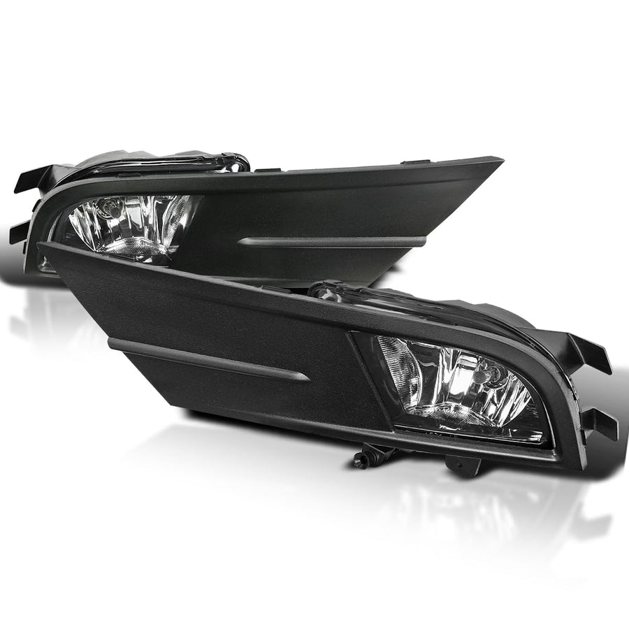 Clear SPEC-D TUNING Bumper Driving Fog Lights + Bulbs + Switch Compatible with 2015-2018 Volkswagen Jetta L+R Pair Assembly