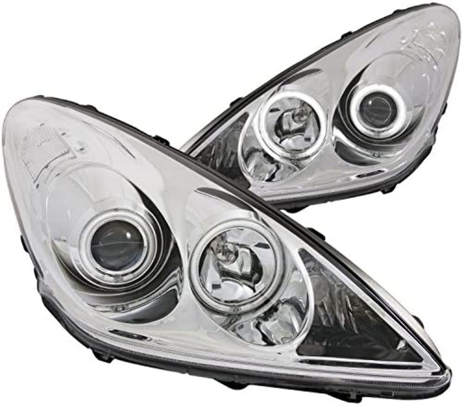 Projector Headlight Set ANZO USA w/CCFL Halo-Chrome 121173