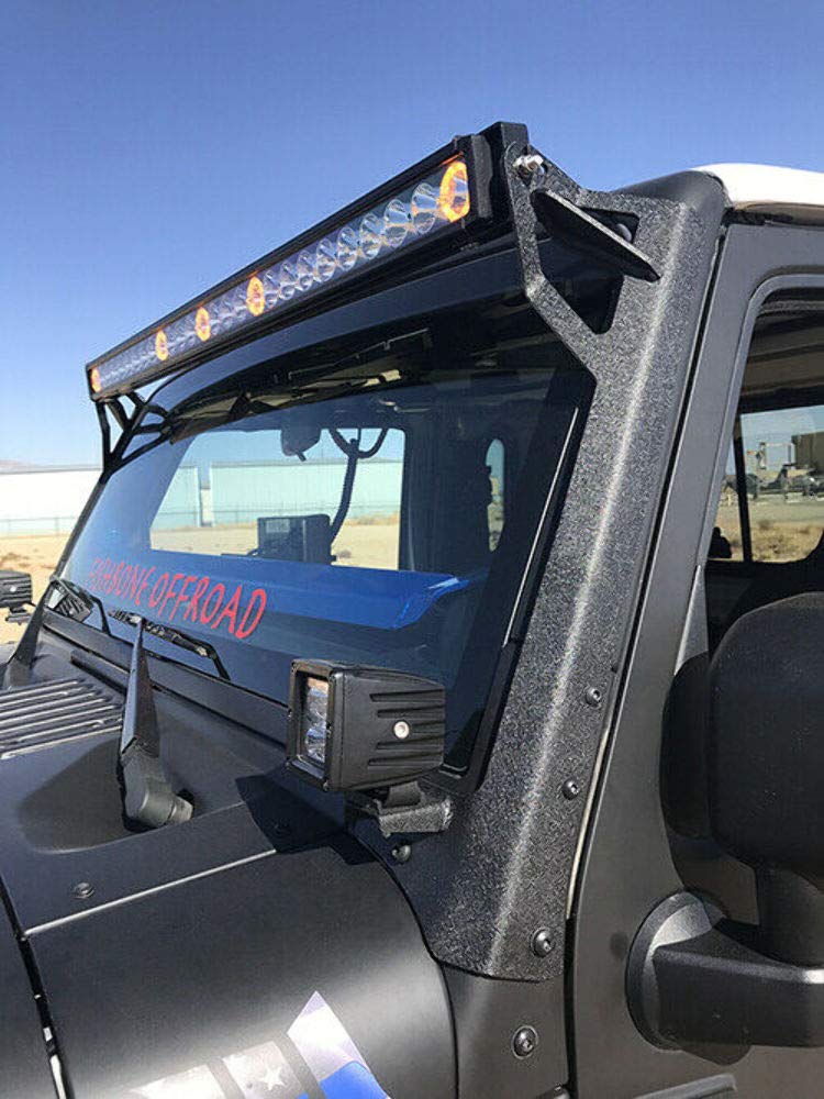 FB21014 FISHBONE Offroad 52 Inch Light Bar Bracket Jeep 07-17 Wrangler JK