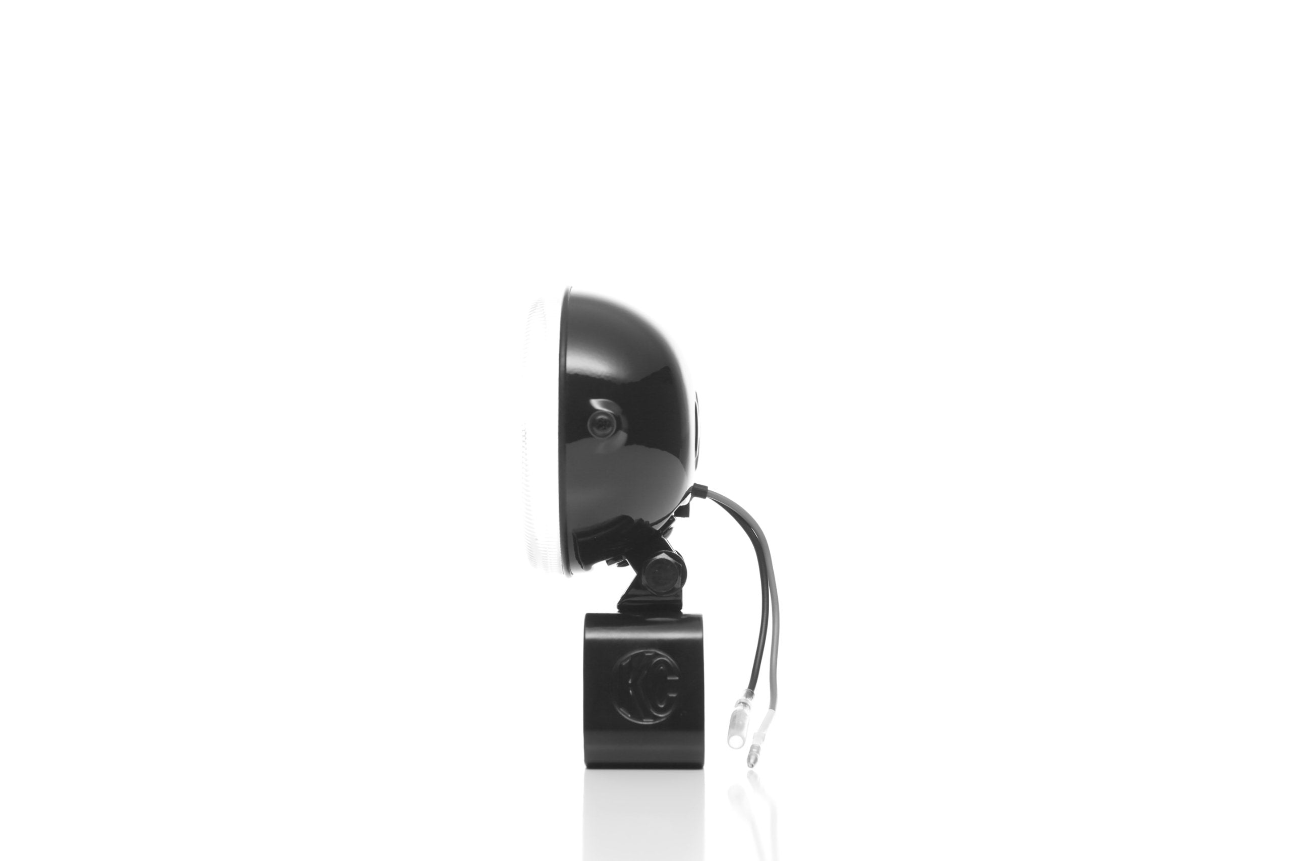 KC HiLiTES 4" 55w Single Driving Light with ABS Stone Guard, Black Rally 1490