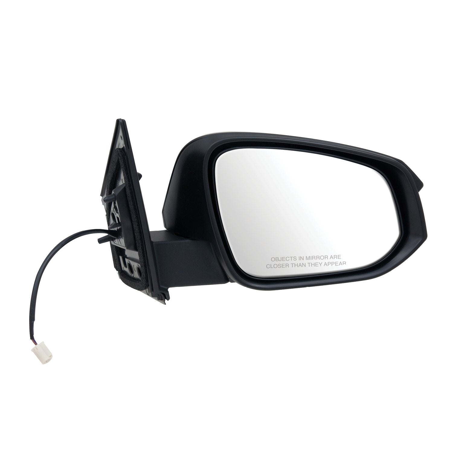 Mirror Passenger Side for Toyota RAV4, Textured Black, Foldaway, Power Side