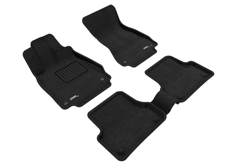 3D MAXpider Elegant Custom Fit Floor Mat (Black) for 2012-2018 Audi A6 / A7 / S6 / S7 / RS7-1ST Row 2ND Row