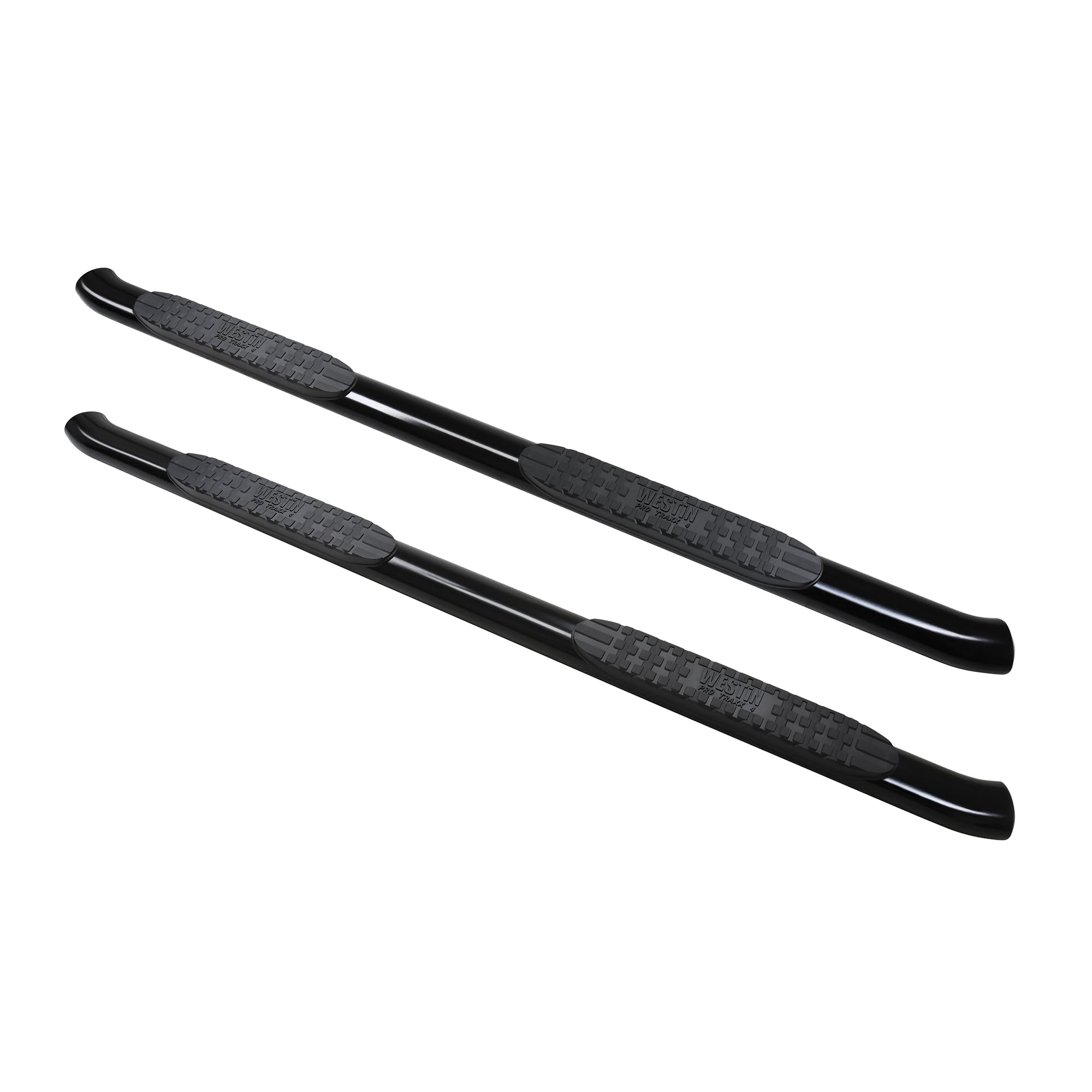 PRO TRAXX 4 Westin Oval Nerf Bars fits 2019-2025 Silverado Sierra 1500 2020-2025 Silverado Sierra 2500 3500 Crew Cab (Exc 2019 Silverado LD/Sierra 1500 Limited) Black Pair