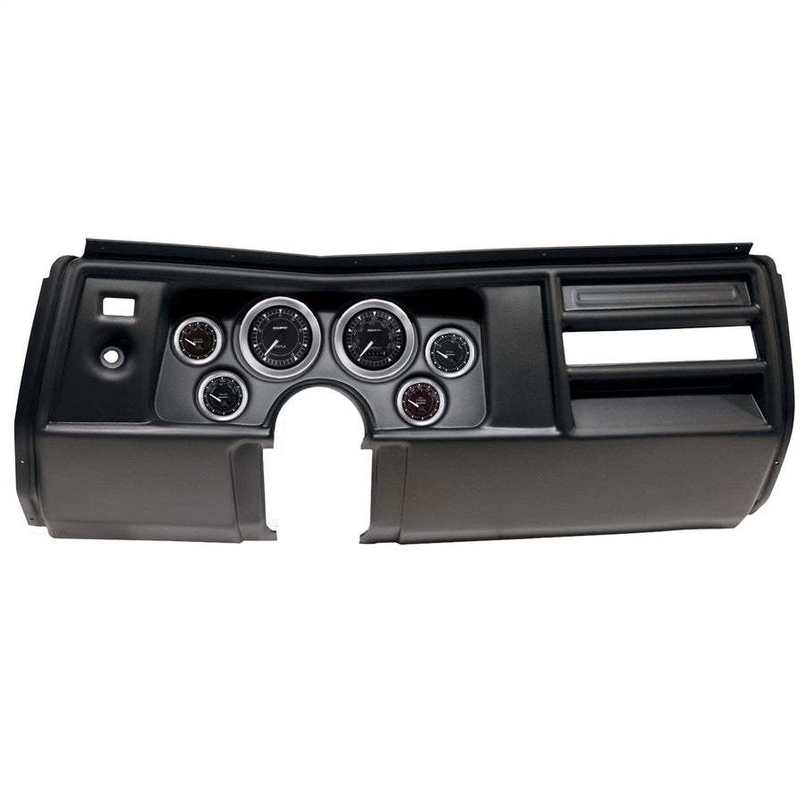 AutoMeter Dash Kit Direct Fit, (3 3/8" X2, 2 1/16" X4), Chevy Chevelle No Vent 69, Chrono (2908-04)