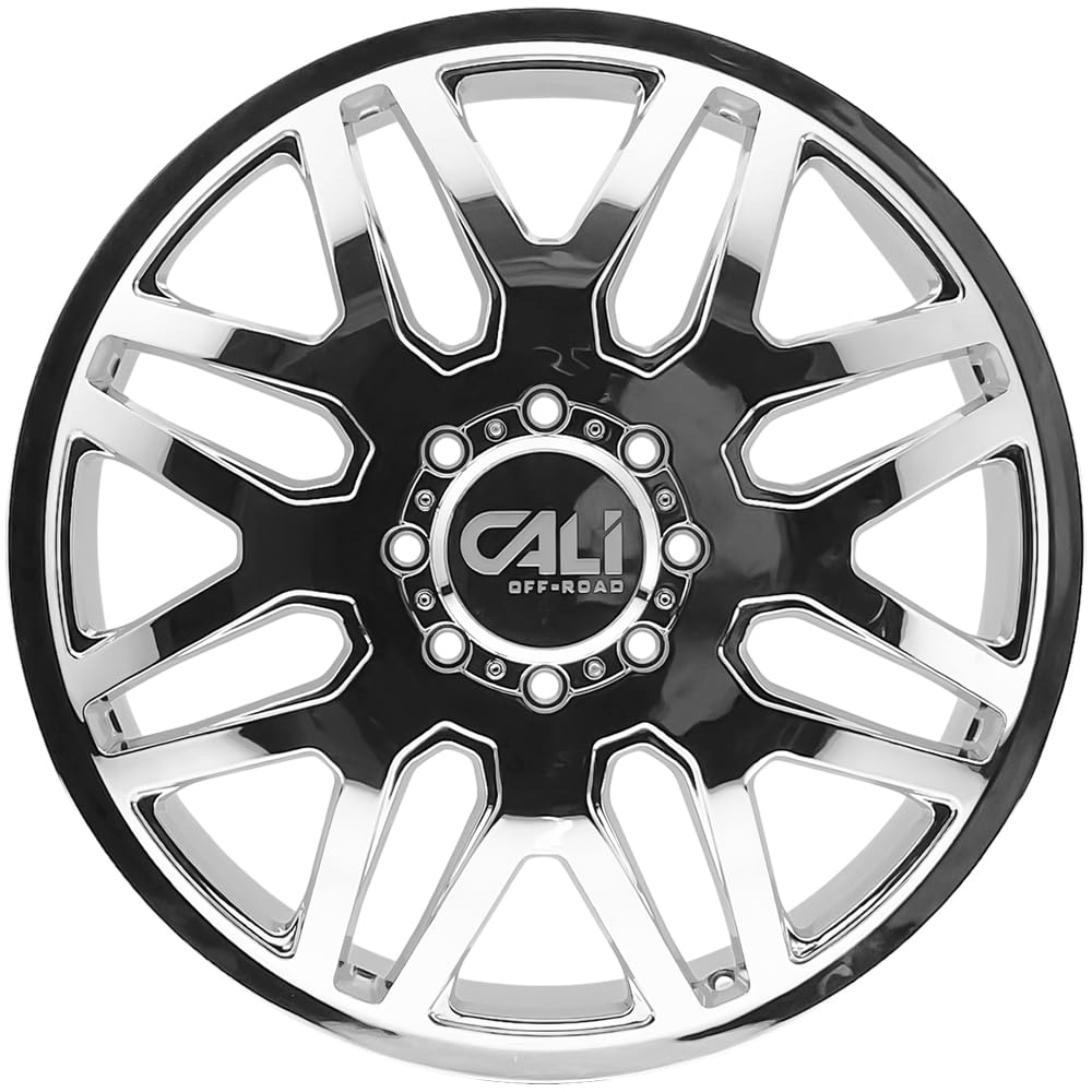 9115D INVADER DUALLY Black Wheel with Chrome Generic (22 x 8.25 inches /0 x 142 mm, 0 mm Offset)