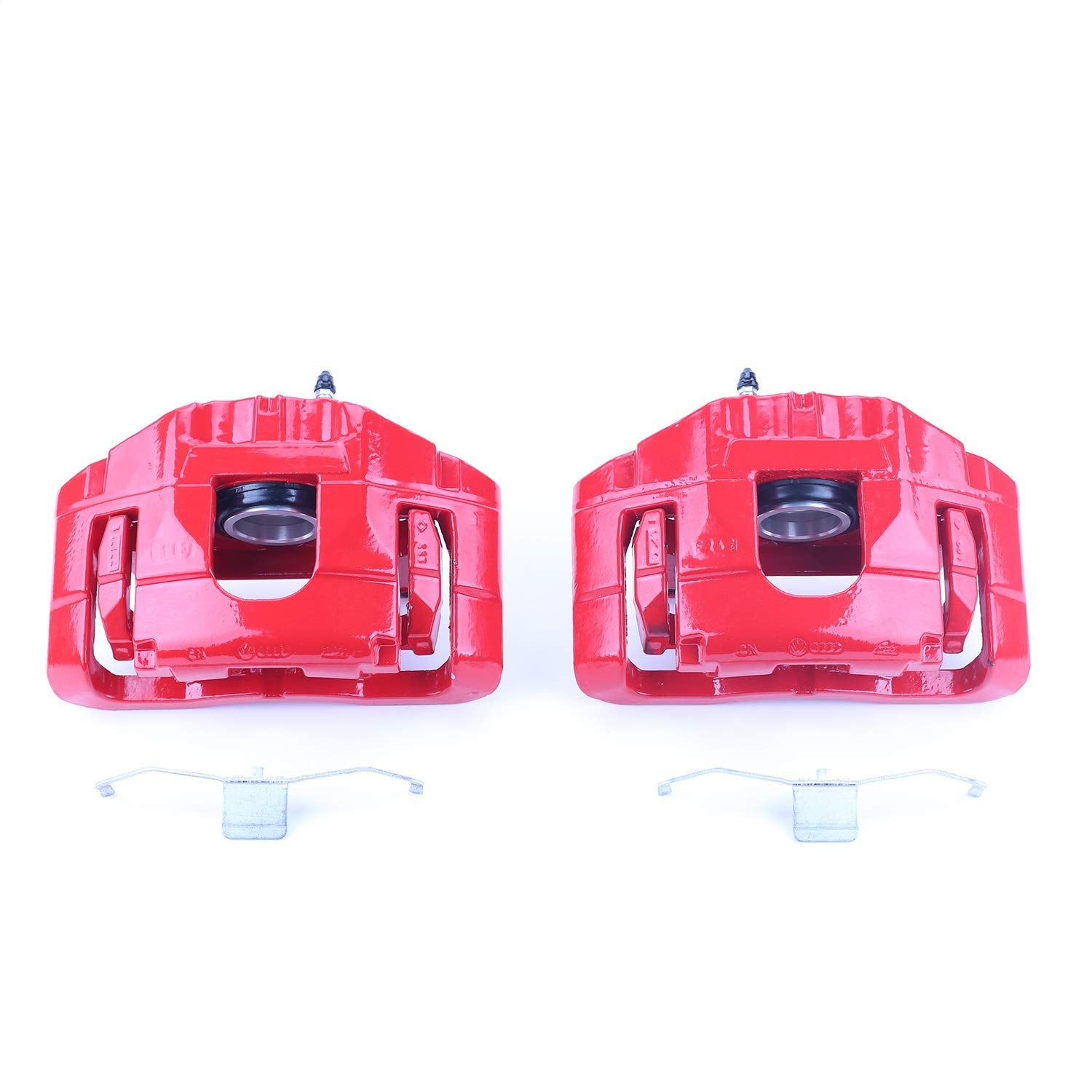Power Stop S3110 Front Pair of High-Temp Red Powder Coated Calipers