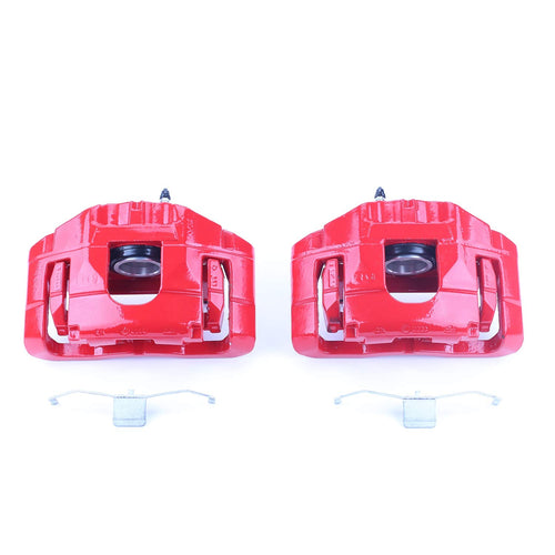 Power Stop S3110 Front Pair of High-Temp Red Powder Coated Calipers