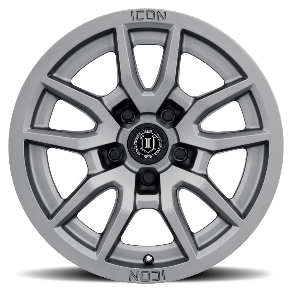 Vector 5 ICON Alloys, Titanium, 17 x 8.5/5 x 5, 6mm Offset, 4.5" BS, 2617857345TT