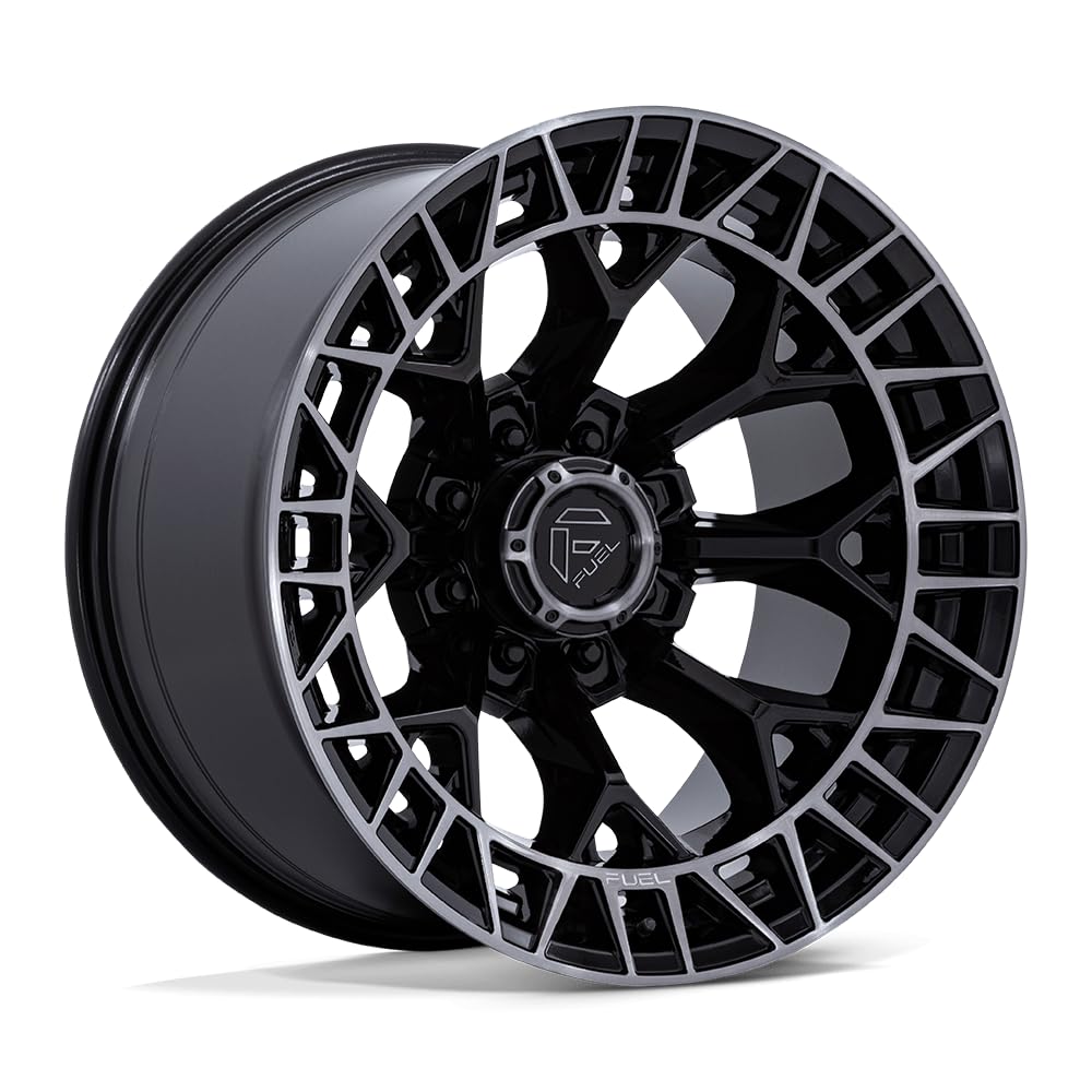 FUEL OFF-ROAD 22X12 FC873 CHARGER 8X170 4.77-44mm GLOSS BLACK BRUSHED FACE DARK TINT - FC873BT22128744N