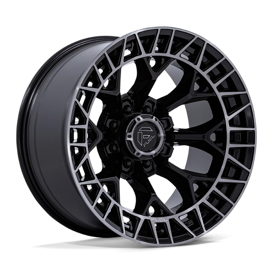 FC873 CHARGER FUEL OFF-ROAD 20X10 8X180 4.79-18mm GLOSS BLACK BRUSHED FACE DARK TINT - FC873BT20108818N