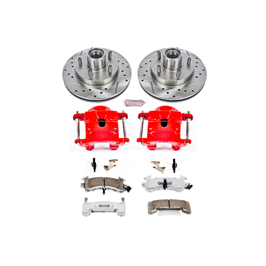 Power Stop KC1985-26 Z26 Street Warrior Front Brake Kit Chevy GMC Isuzu For Chevy Blazer, Chevy S10, Chevy S10 Blazer, GMC Jimmy, GMC S15 Ji, GMC Son, GMC Sonoma, Isuzu Hombre [Model Specific]