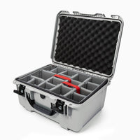 Waterproof Nanuk 933 Hard Case with Padded Dividers - Silver