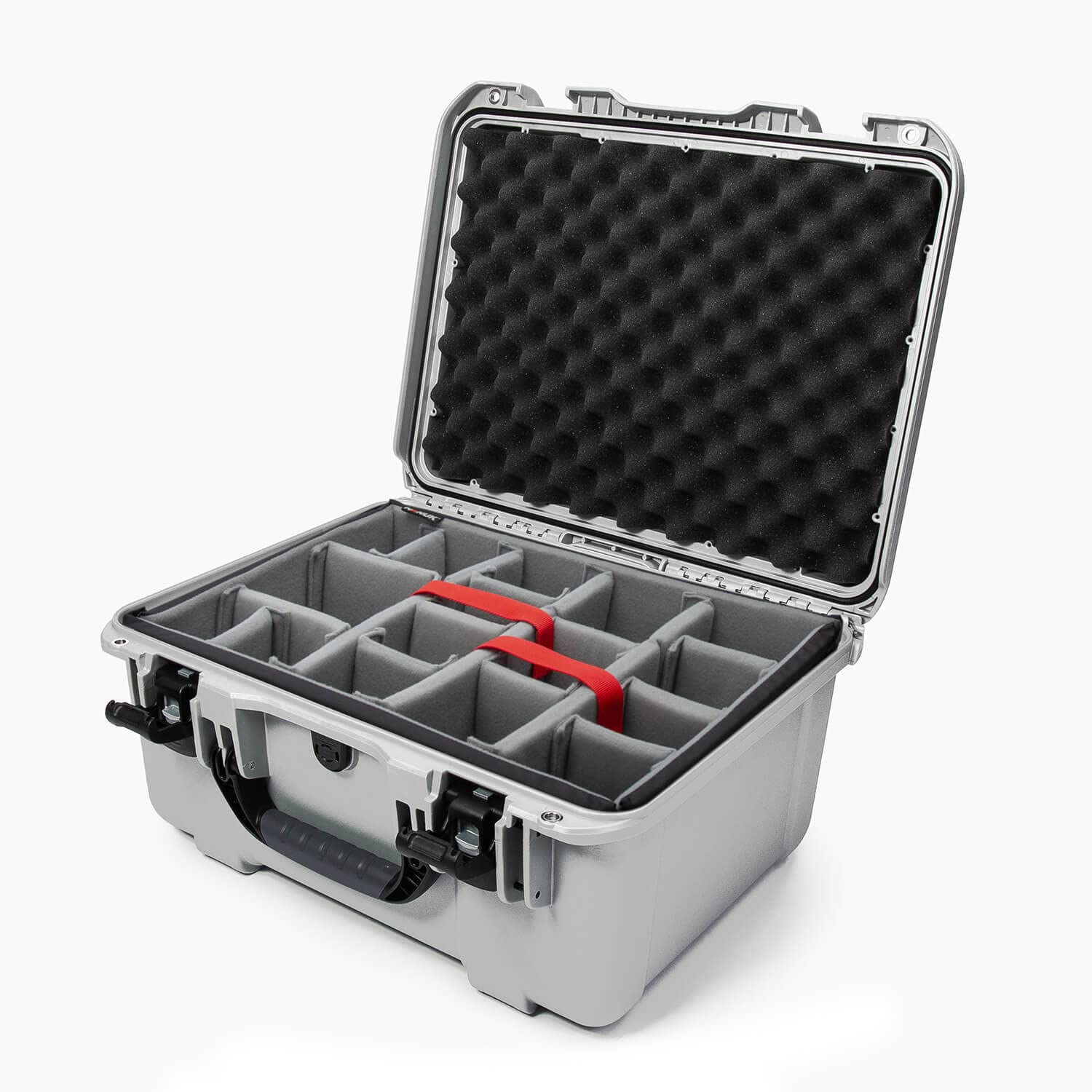 Waterproof Nanuk 933 Hard Case with Padded Dividers - Silver