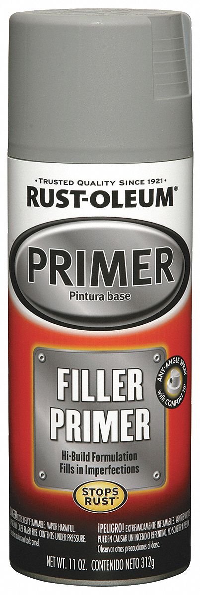 Rust-Oleum Filler Primer 249279, Gray, 11-oz. - Quantity 6