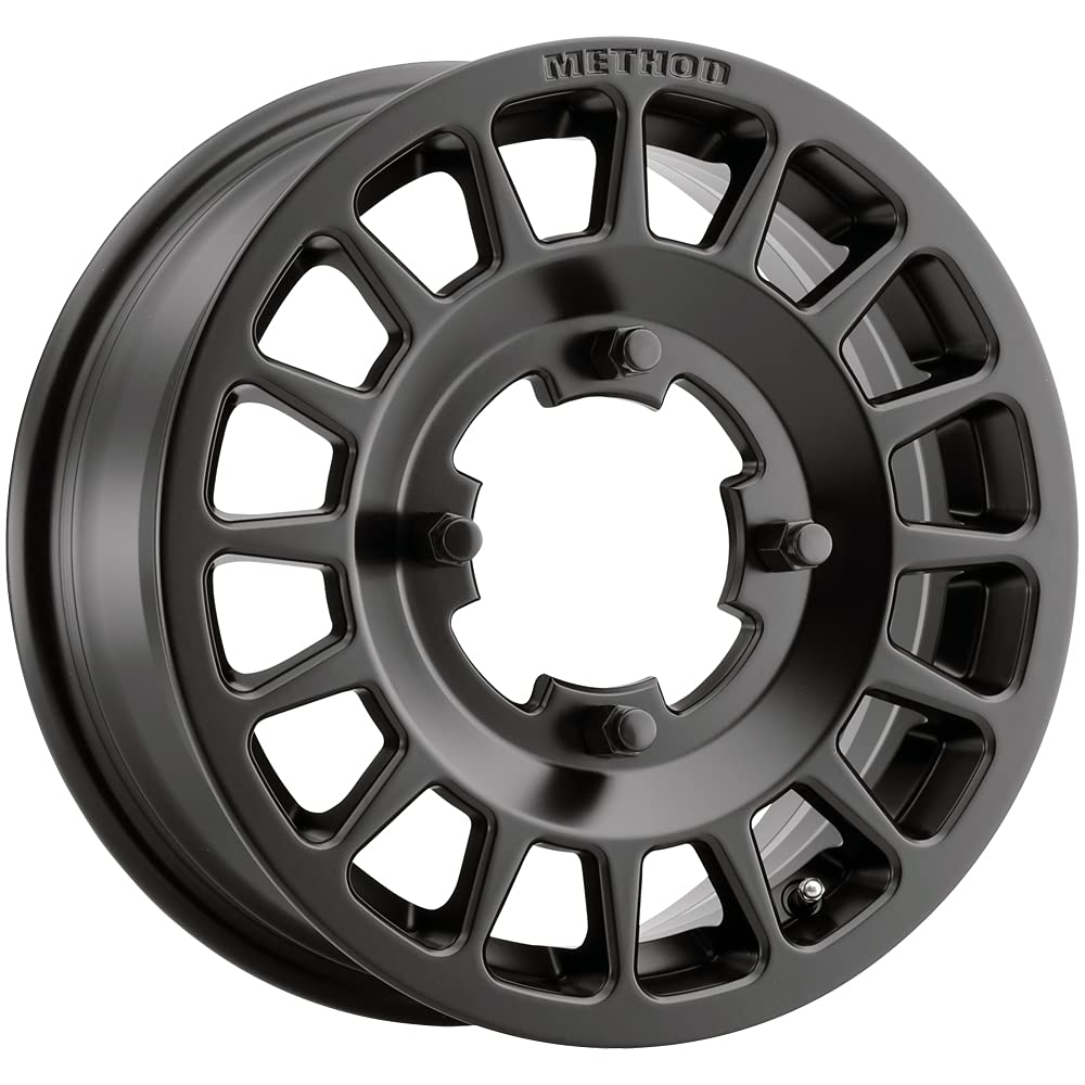 Black Method Race Wheels 407 Bead Grip Wheel with Matte (15 x 6. inches /5 x 4 mm, 51 mm Offset)