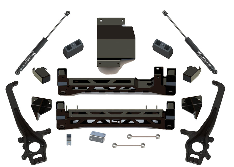 6" Lift Kit SUPERLIFT SUSPENSION for Nissan Titan | Complete Lift Kit with Strut Spacers & Rear Shadow Series Shocks | K961 | Fits 2017-2024 Nissan Titan 4WD (Does Not Fit XD Models)