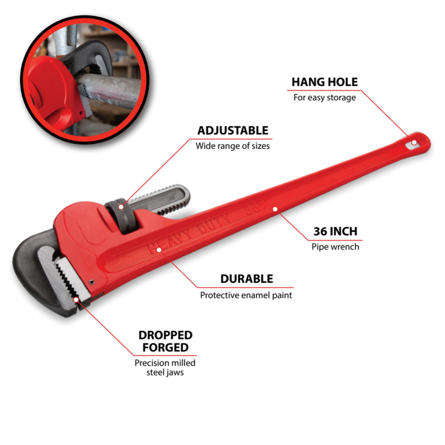 W1133-36B Performance Tool 36-Inch Pipe Wrench