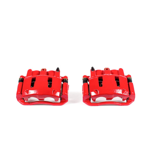 Power Stop S4606 Front Pair of High-Temp Red Powder Coated Calipers For Explorer, Ranger, Mazda B2300, Mazda B2300, Mazda B, Mazda B, Mazda B3000, Mazda B4000, Mountaineer [Model Specific]