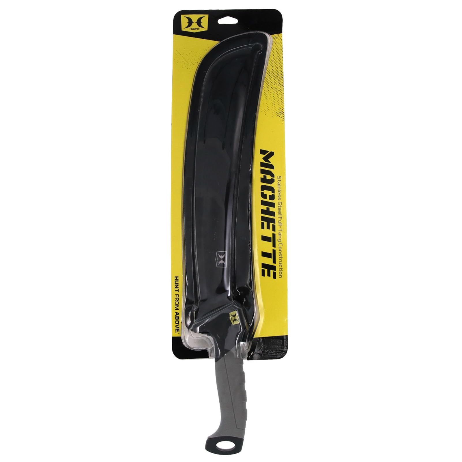 Machete Hawk Hunting Knife with Protective Sheath | Durable Corrosion-Resistant Stainless Steel Full-Tang Hatchet-Head 14.98" Fixed Blade Knife