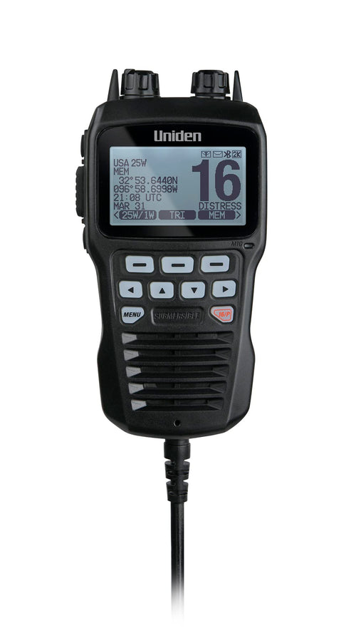 UMRMIC BK Uniden Remote Microphone for UM725 Series Marine VHF Radios - Black