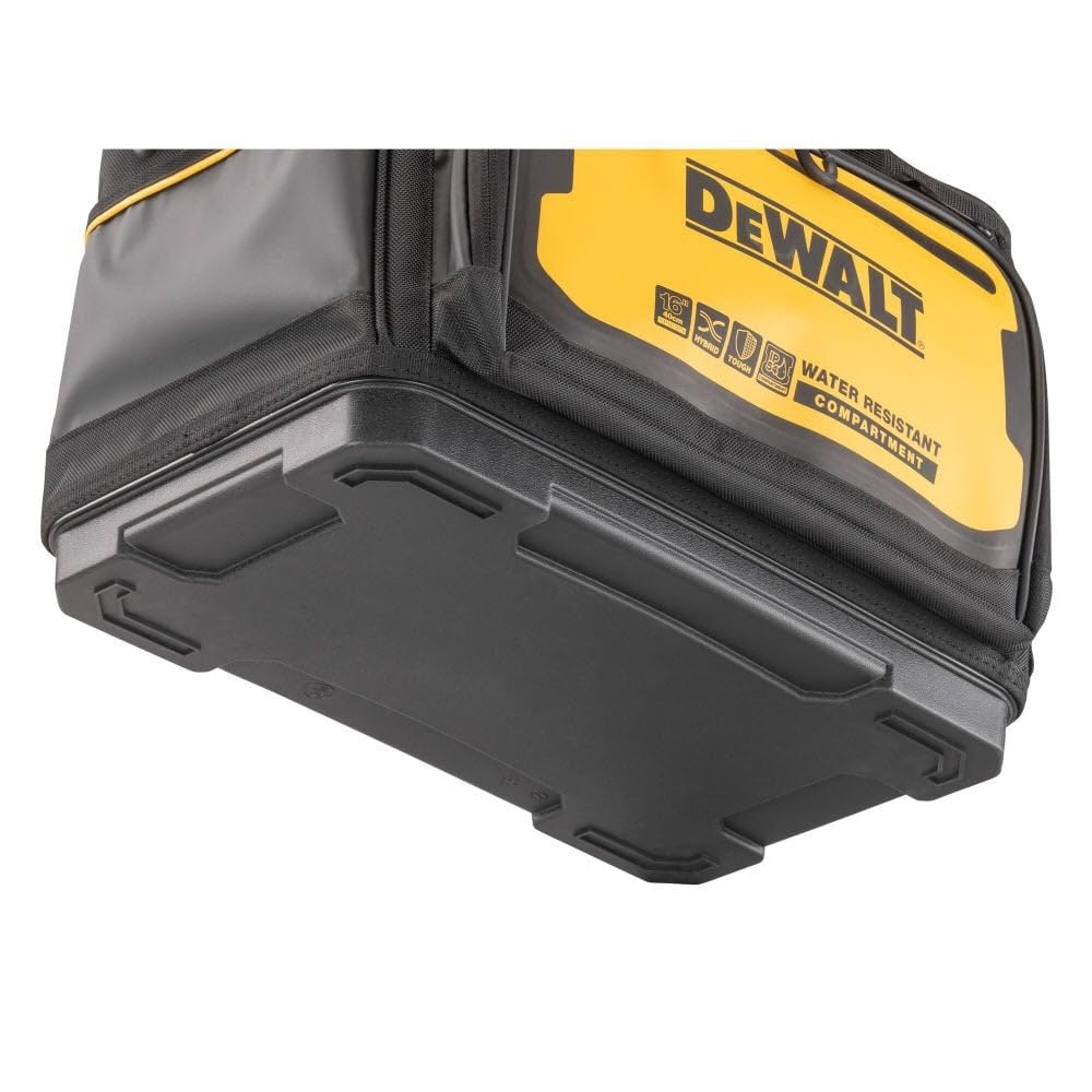 DEWALT 16-inch Tool Bag, Water Resistant, Hard Bottom, Professional Tool Tote (DWST560103)