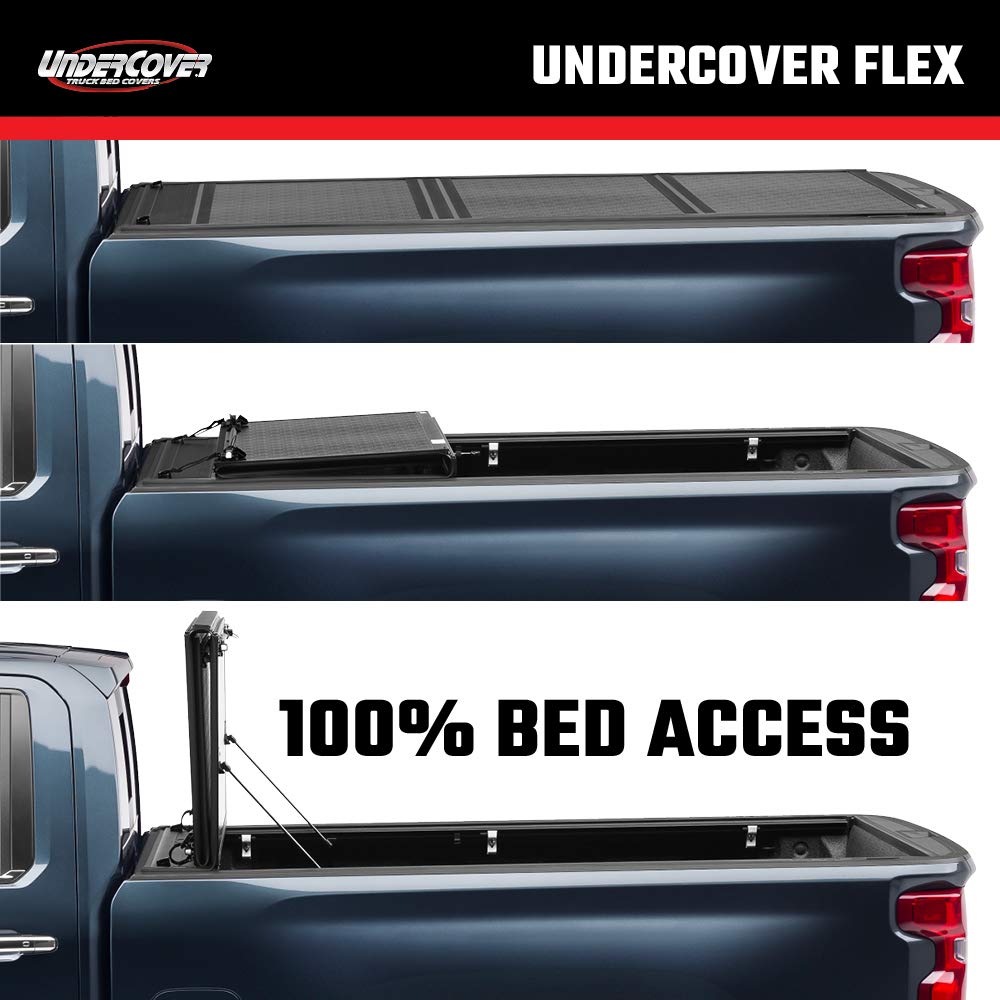 UnderCover Flex Hard Folding Truck Bed Tonneau Cover | FX81000 | Fits 2017 - 2025 5' Bed Honda Ridgeline (60")