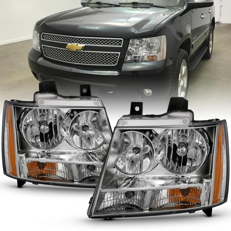 111475 ANZO USA Crystal Headlights fits Chevrolet Tahoe Clear