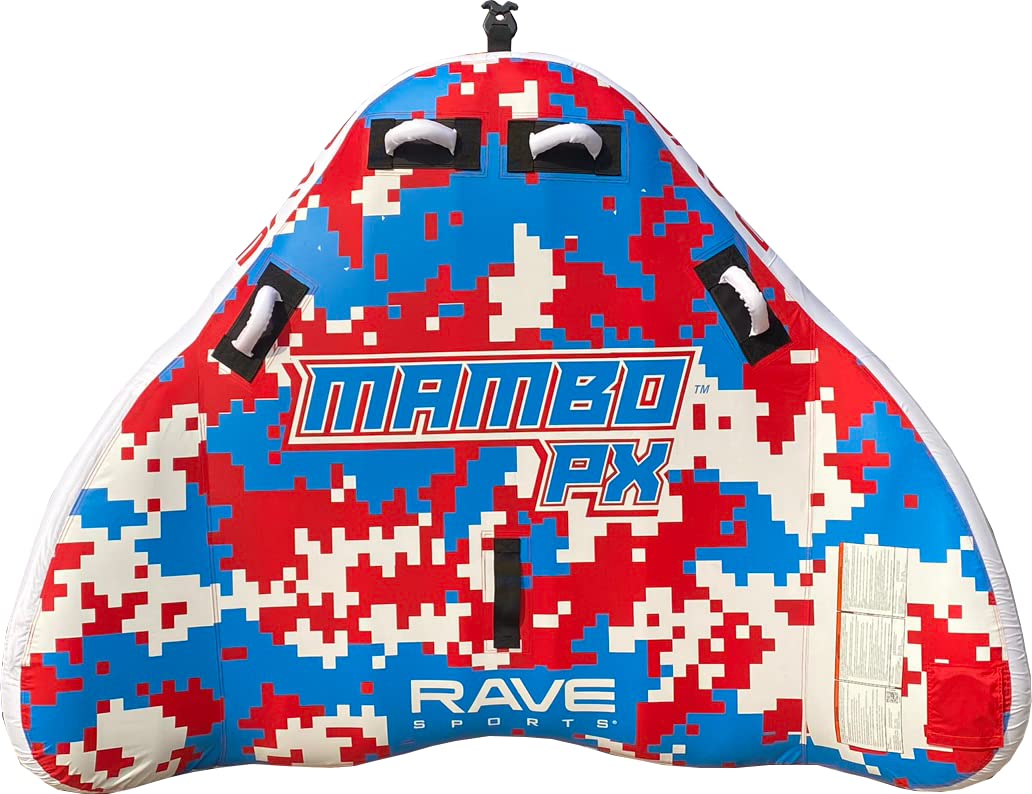 Mambo PX Rave Sports Boat Towable Tube - Inflatable Tube for 1-2 Riders