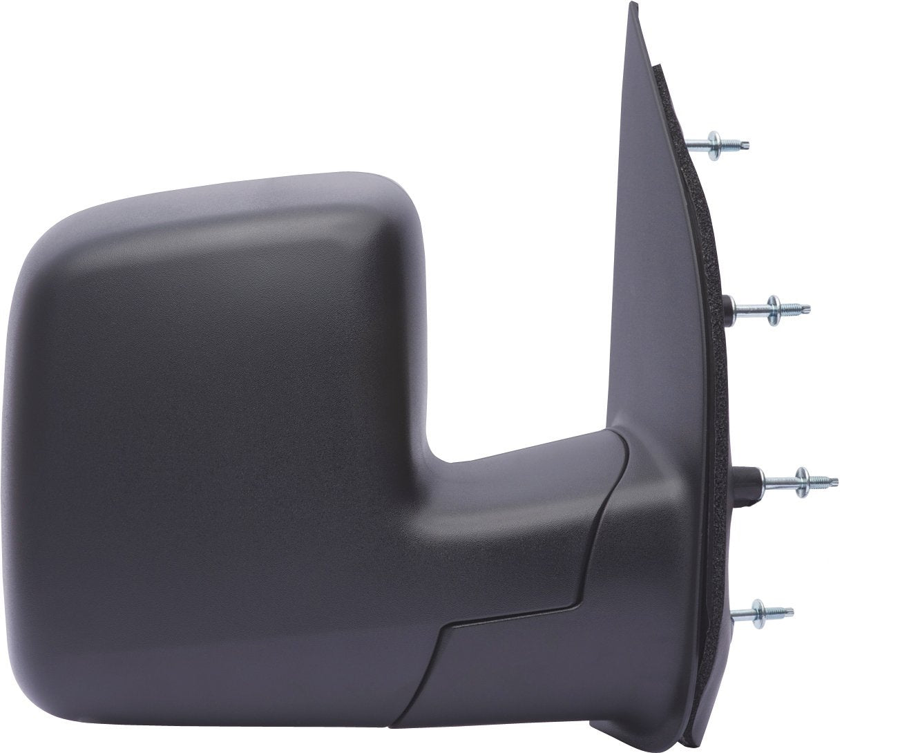 Fit System Mirror Passenger Side for Ford Econoline Van, Single Lens, Textured Black, Manual, Foldaway