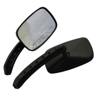 Black Motorcycle CIPA Rectangle Small Mirror Kit 01945