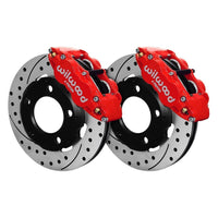 Front FNSL4R Kit,12.19", Drilled, Red