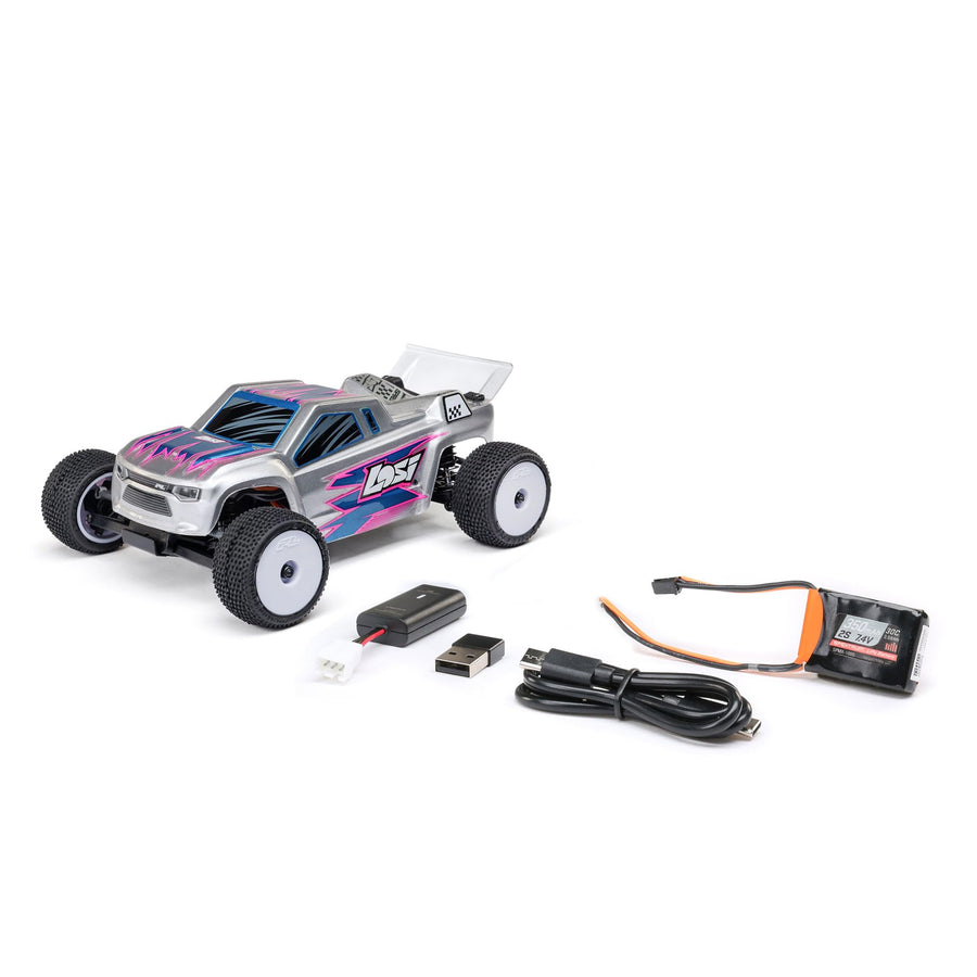 Losi Micro-T 1/28 Silver 2 Wheel Drive RTR LOS-1392T2