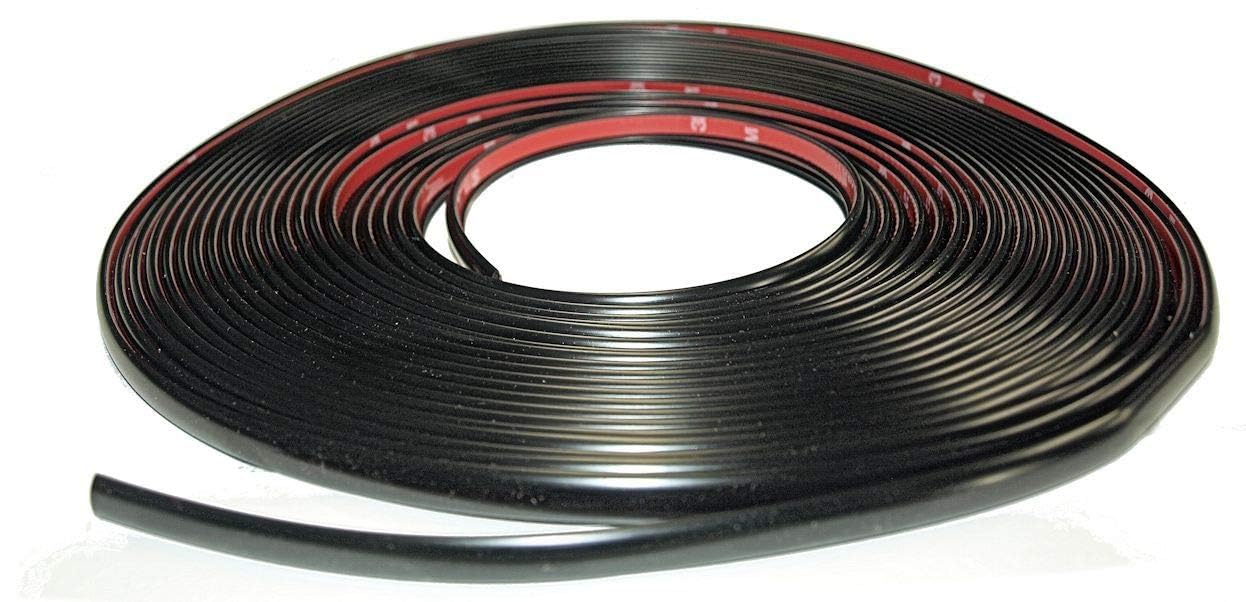 Cowles Black Tape-On Custom Edge Trim for Cars, Trucks, SUVs - Peel-and-Stick Application with 3M Adhesive Tape, Made in The USA