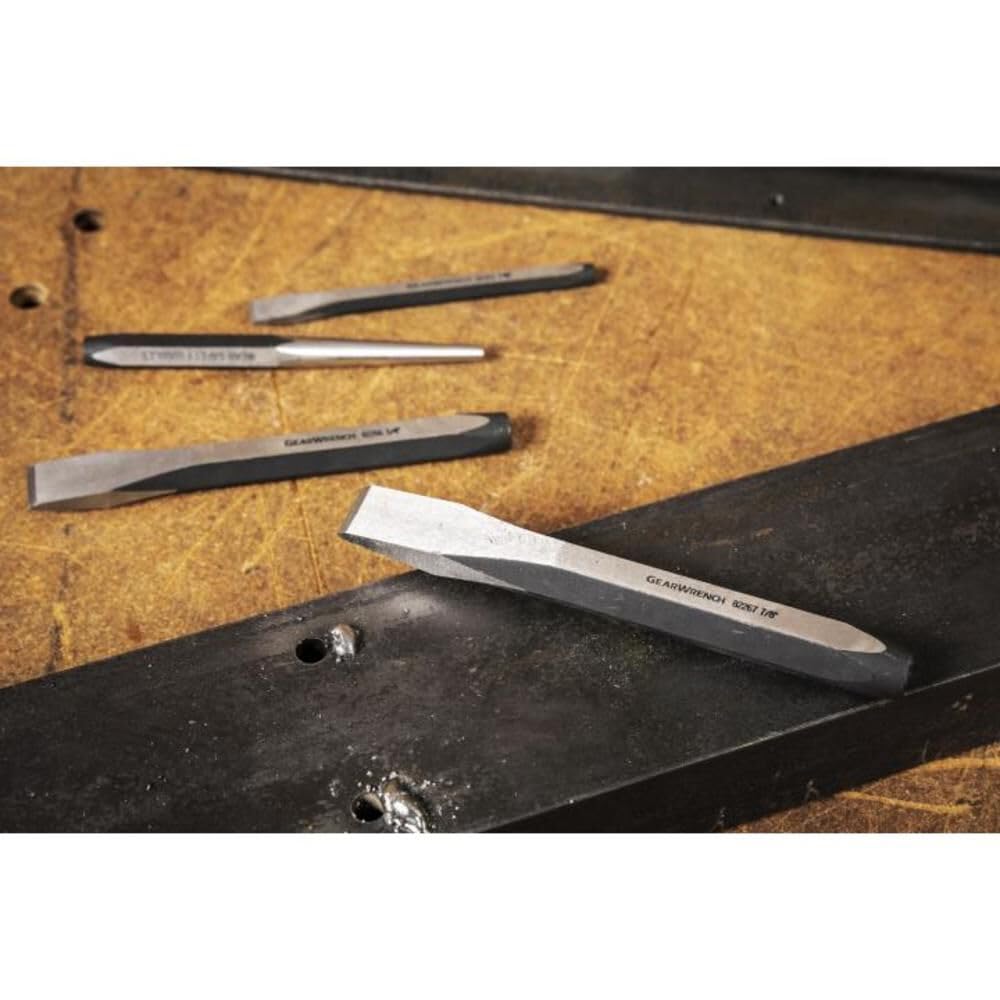 27 Piece GEARWRENCH Large Chrome Punch & Chisel Set | 82306