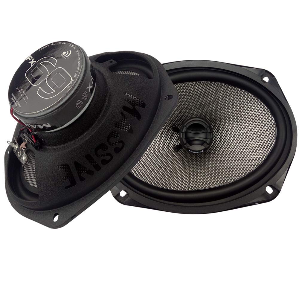 FX69 Massive Audio FX Series 6-Inch x 9-Inch 75-Watt-RMS 2-Way Coaxial Speakers