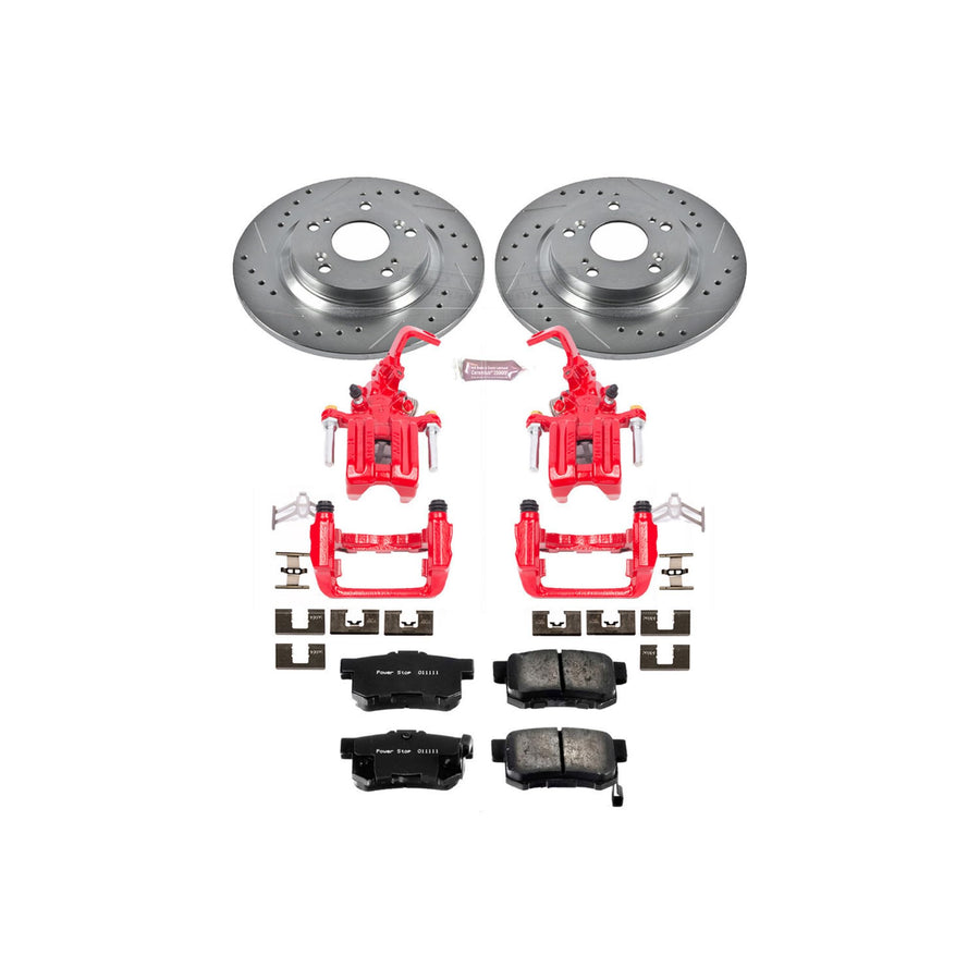 Power Stop Z23 Evolution Sport Brake Kit with Calipers For Honda S2000 2000-2009 [Model Specific]