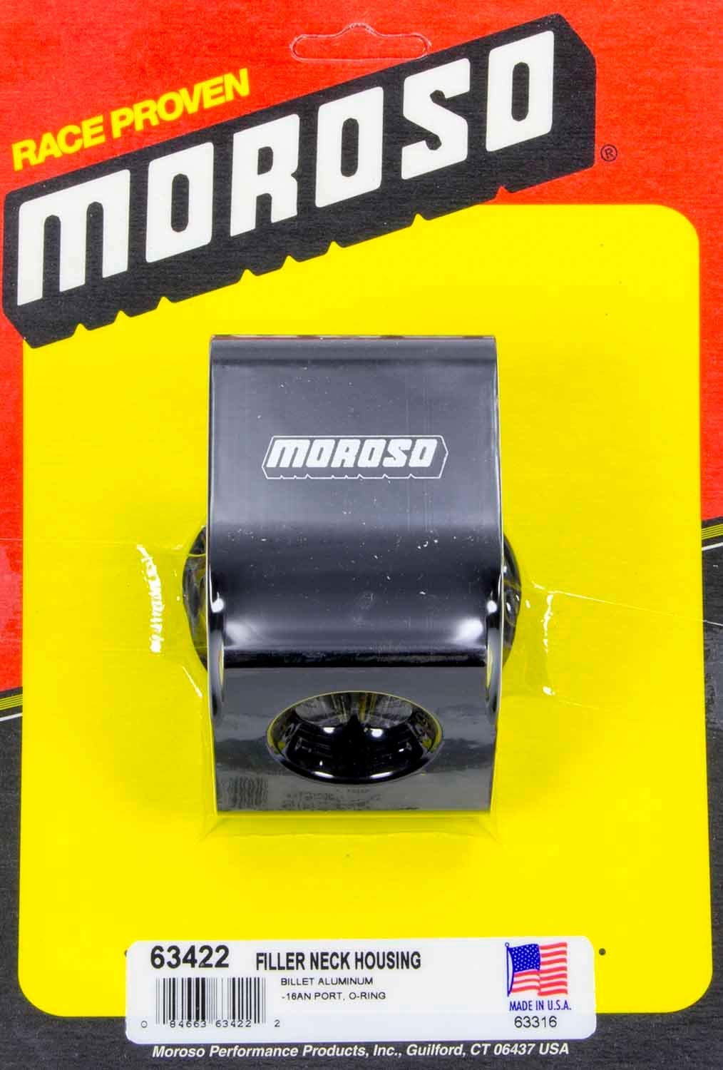 Billet Aluminum Moroso Filler Neck Housing with -16AN Port