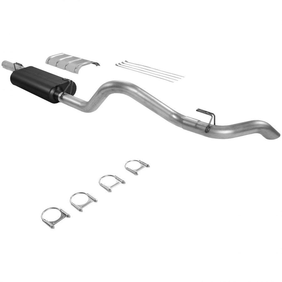 Force II Flowmaster Cat-Back Exhaust Kit 3 Inch Aluminized Steel Compatible with 1988-1992 Chevy GMC 1/2 Ton or 3/4 Ton 5.7L Standard Cab Short Bed using slip-fit catalytic converter