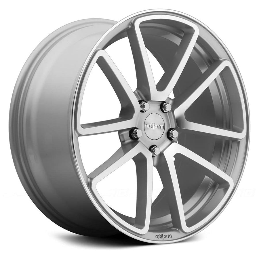 R120 Rotiform 18X8.5 5X4.5 GL-SLVR-MACH 45MM - R120188565+45