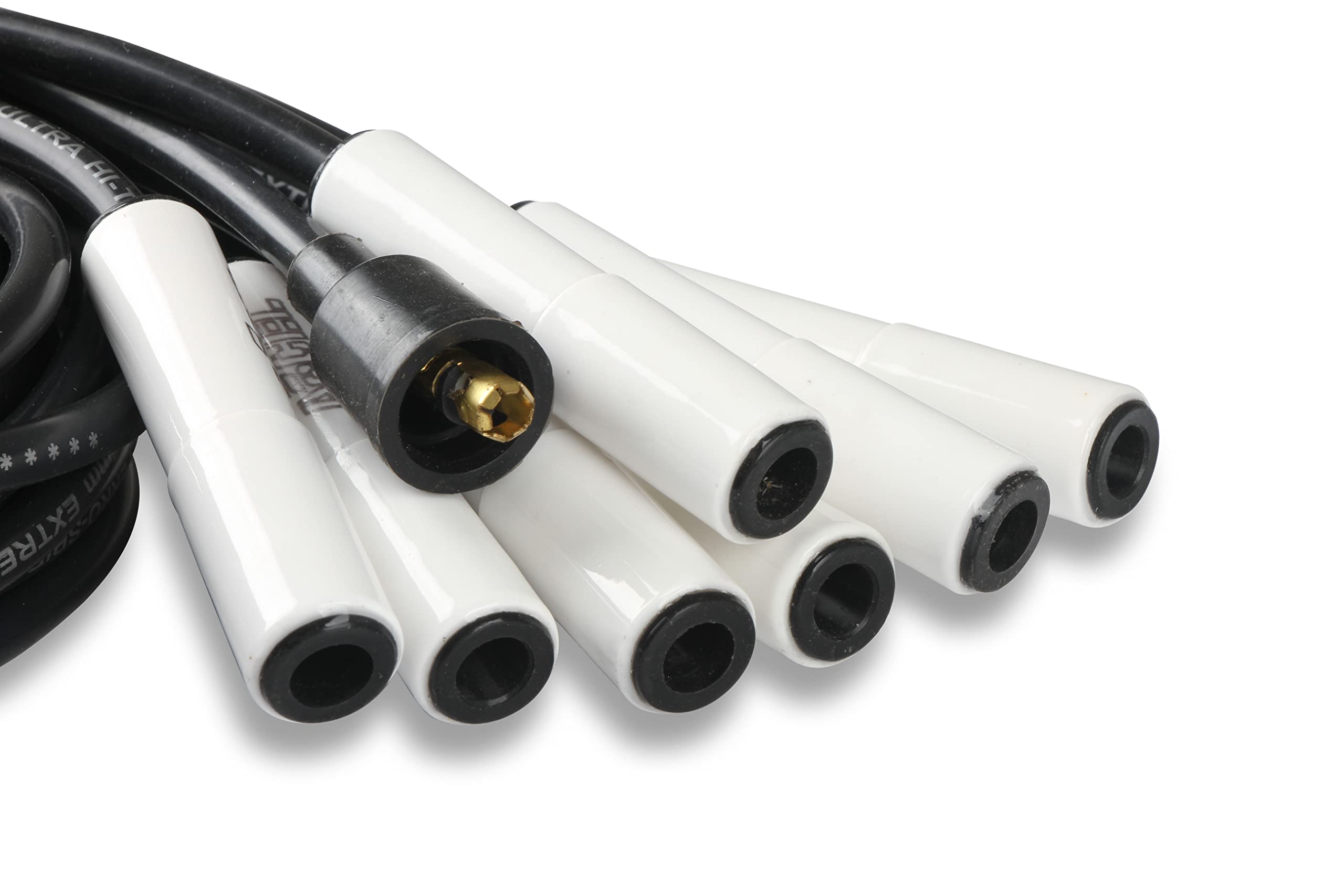 9000C ACCEL Extreme Spark Plug Wire Set - Universal - 180 Degree White Ceramic Boots